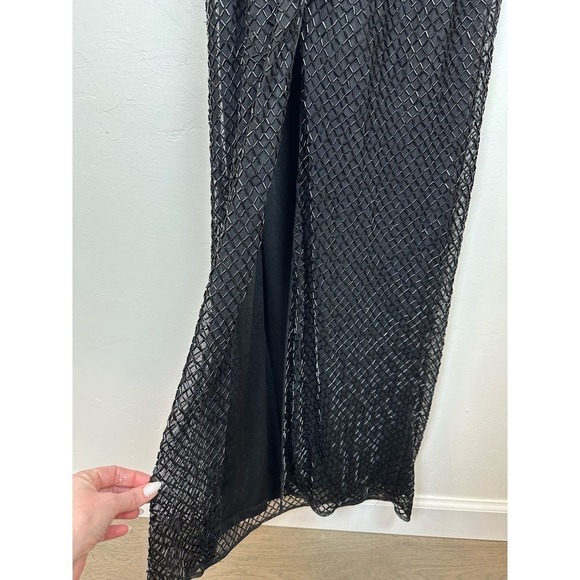 NWT Mac Duggal BEADED SPAGHETTI STRAP COLUMN GOWN #93551 - Picture 9 of 11